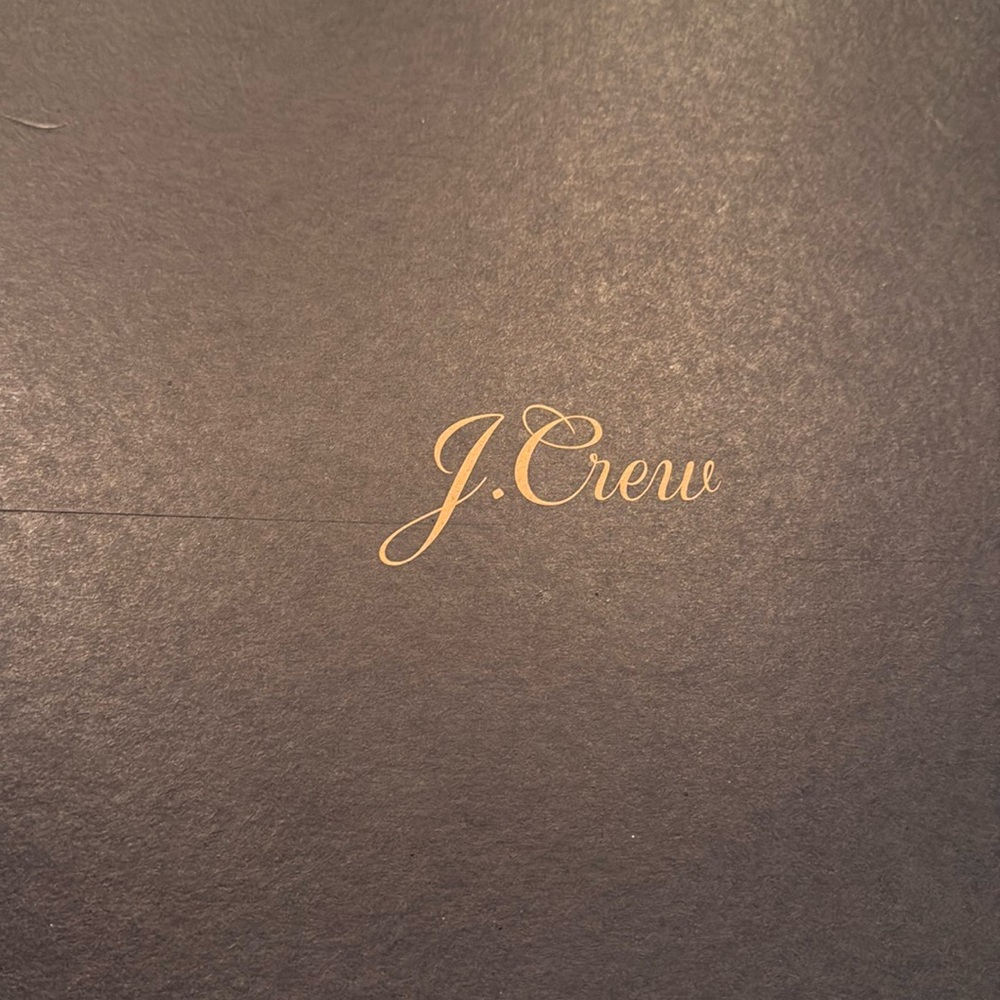 J. Crew Ankle Boots Box with Gold Logo